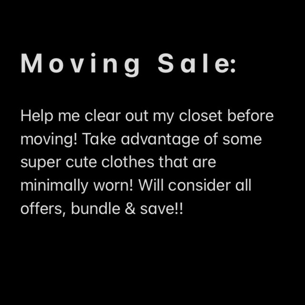 Moving Sale!